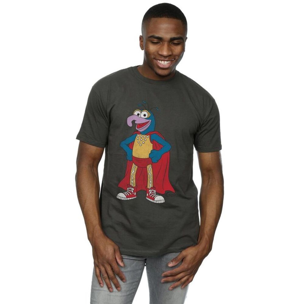 The Muppets Mens Classic Gonzo Heather T-Shirt / Light Graphite